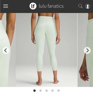 Lululemon Align High-Rise Crop with Pockets 23" in Kohlrabi Green